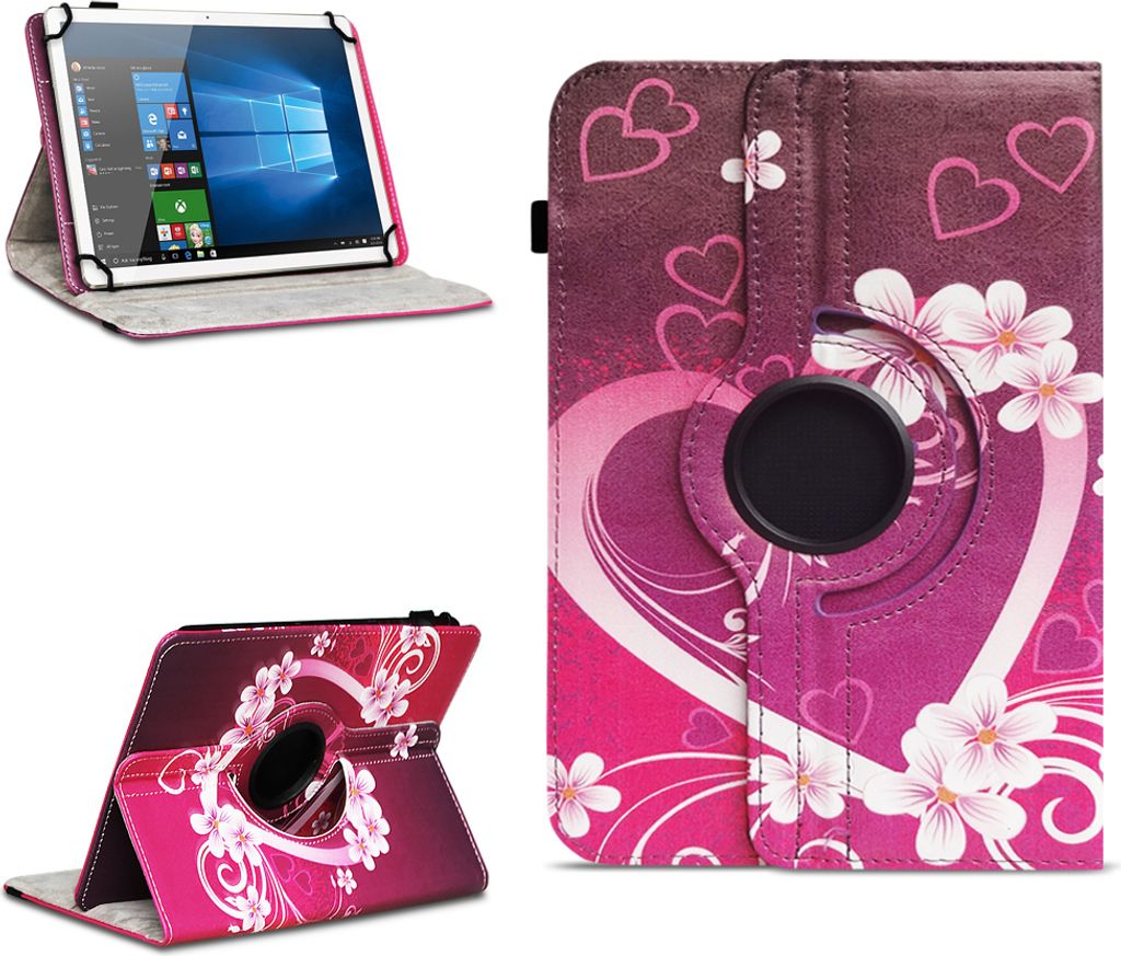 Tablet Tasche für PRITOM M10 / L10 10 Zoll Hülle Schutzhülle 360° Drehbar CaseFarben:Motiv 2