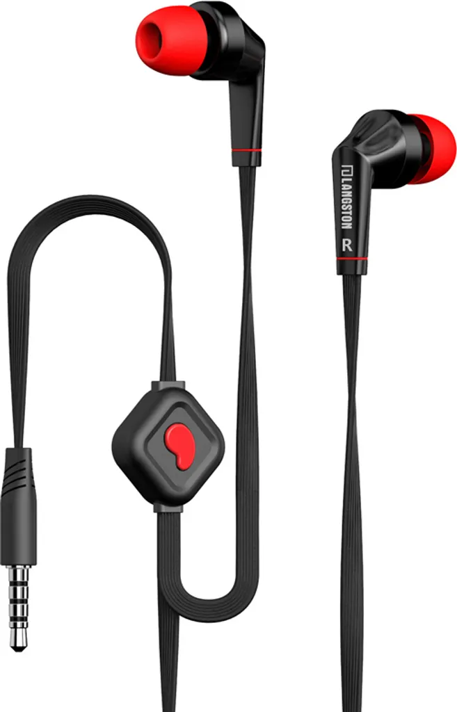 Auricolari Langsdom JD88 Neri - Cuffie Stereo con Cavo Anti-Groviglio