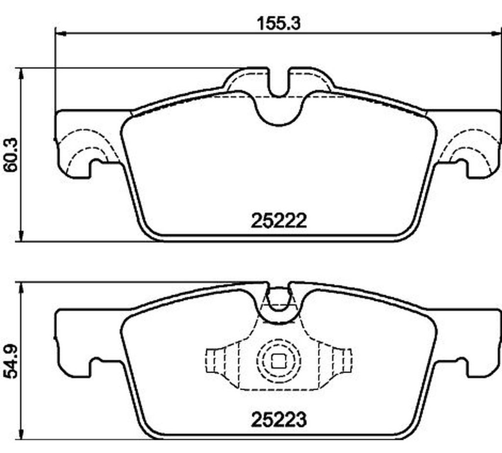 HELLA Bremsbeläge Satz Vorne Bremsklötze passend für PEUGEOT 508 SW I (8E) 8DB 355 041-101
