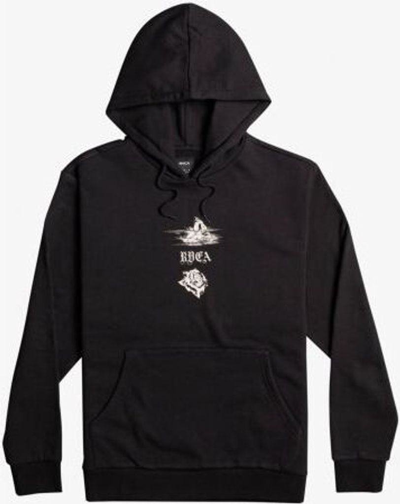 RVCA BEACH TIGER HOODIE - schwarz - L