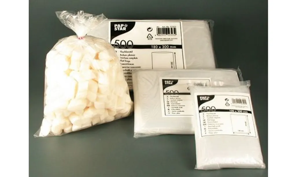 Set 500 Sacchetti Trasparenti Papstar 12323 per Casa e Negozio
