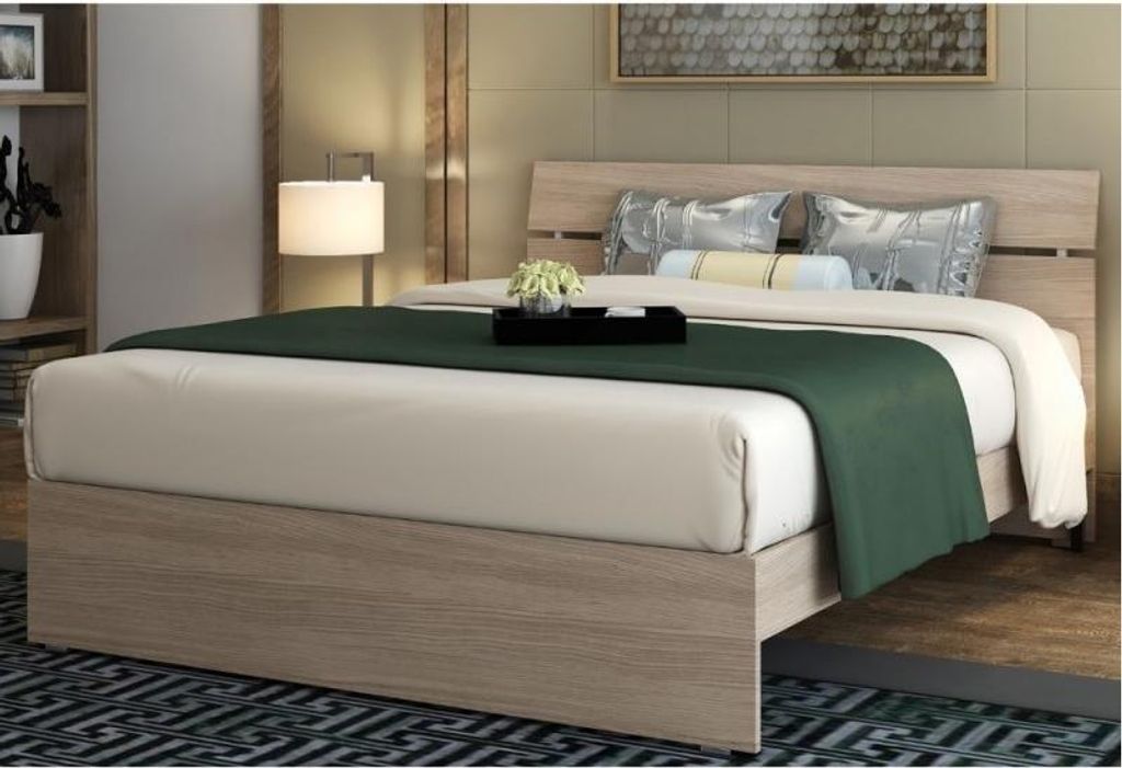 Letto una piazza e mezza in legno colore olmo Immagine del prodotto 