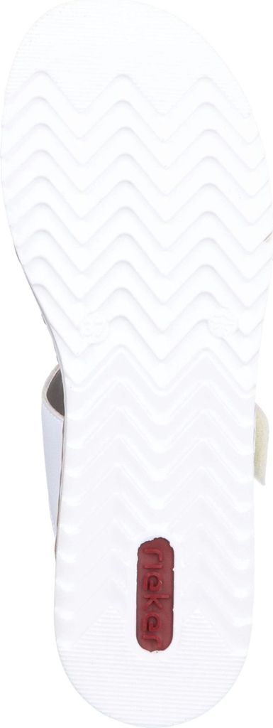 Rieker Damen Pantolette mit T-Riemen und kleinem Keilabsatz Produktbild 