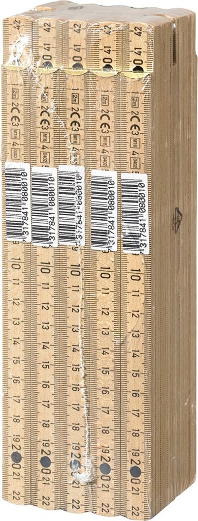 10 x Hultafors Zollstock Gliedermaßstab 2 Meter Braun