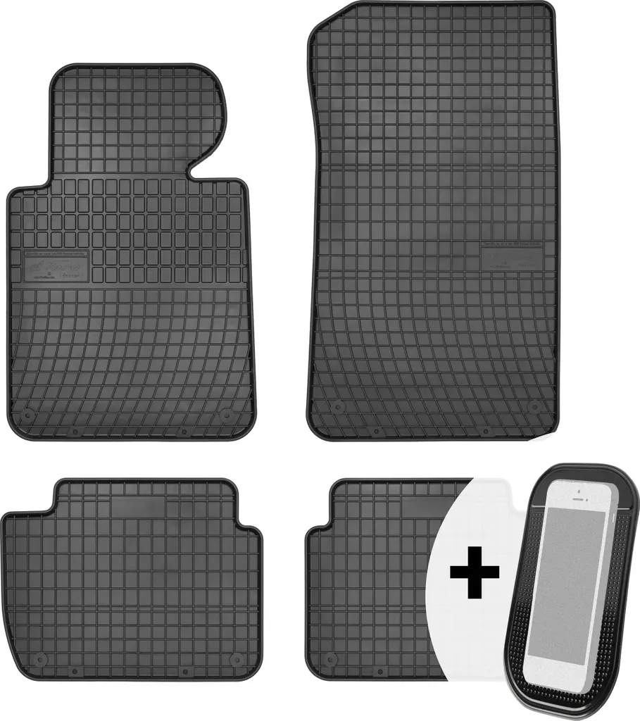 Tappetini per BMW Serie 3 E46 1998-2007 - Gomma Vera 4 Pezzi