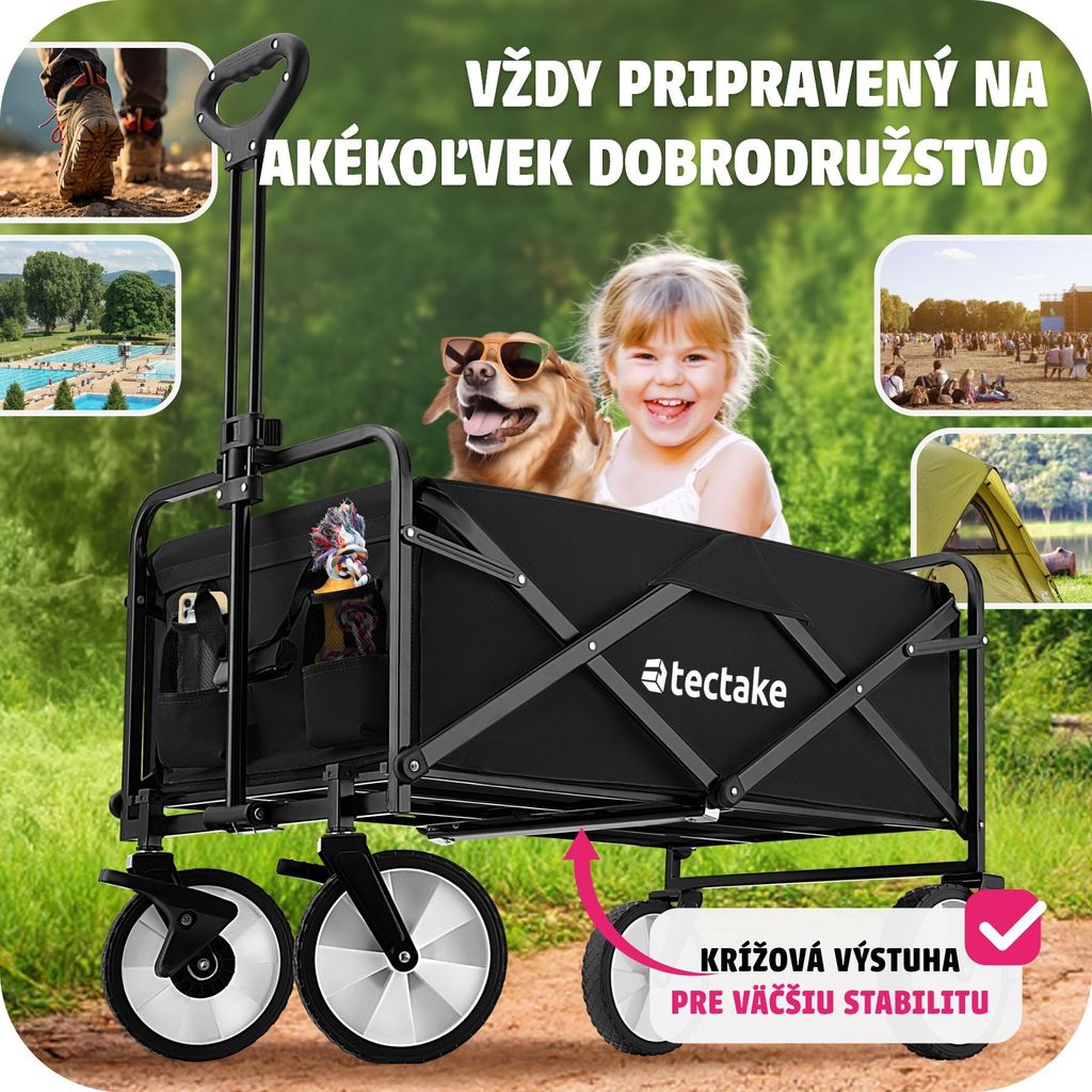 Ručný vozík Leon vrátane prepravnej tašky, nosnosť 80 kg Obrázok produktu 5