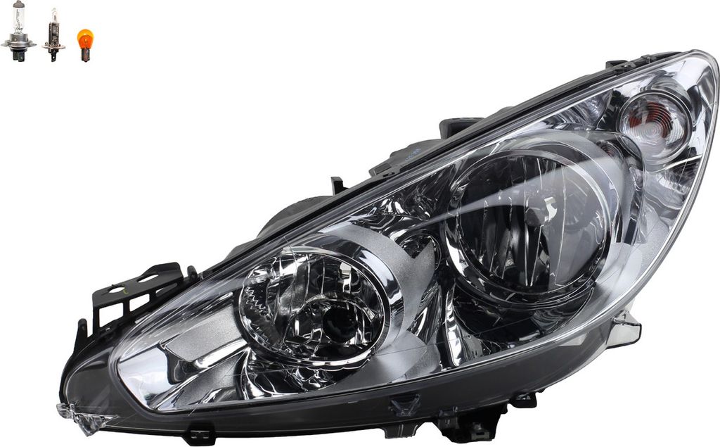 Johns, Scheinwerfer Halogen Front passend für Peugeot 308 05/2011- Links + Leuchtmittel 6208X6 9674039880