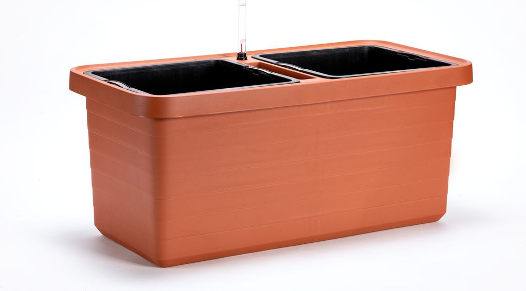 Veľkoobjemový truhlík Berberis DUO 80 cm - terakota Obrázok produktu 