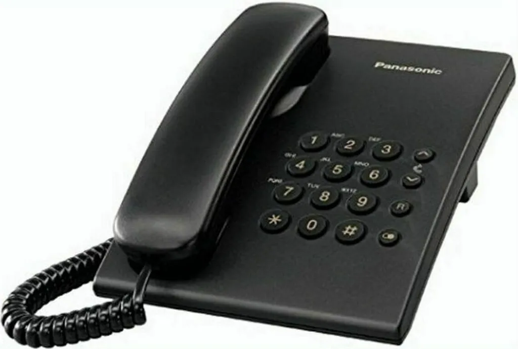 Panasonic KXTS500EXB Téléphone Filaire Classique Noir avec Rappel