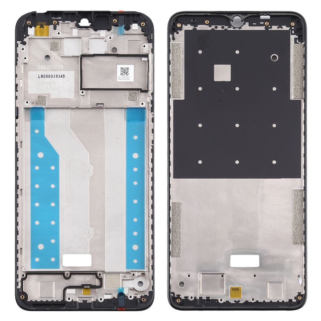 Front Housing LCD Rahmen für Nokia 5.3 Schwarz Frame Gehäuse Zubehör Ersatzteil
