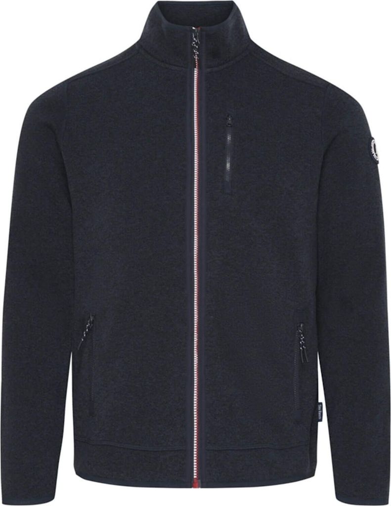Sea Ranch Herren Fleecejacke Sid mit Stehkragen - Fleece-Strickjacke mit Reißverschluss in Dark Navy Größe M