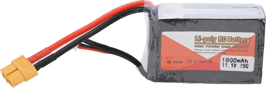 Accu Lipo 3S 1800mAh 75C XT60 Batterie de Rechange pour Drone et RC