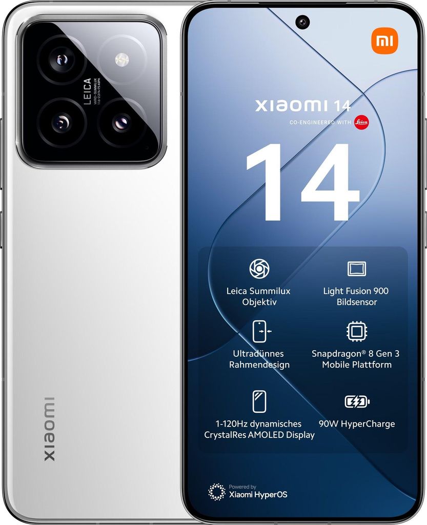 Xiaomi 14 5G 12 GB/512 GB Czarny Dual SIM Zdjęcie produktu 