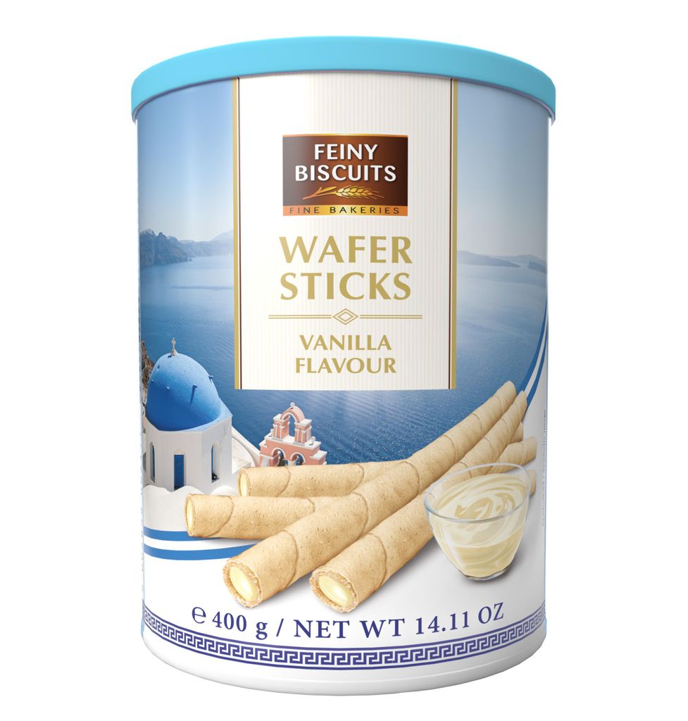 Feiny Biscuits Waffelröllchen mit Vanillefüllung 400 g Produktbild 