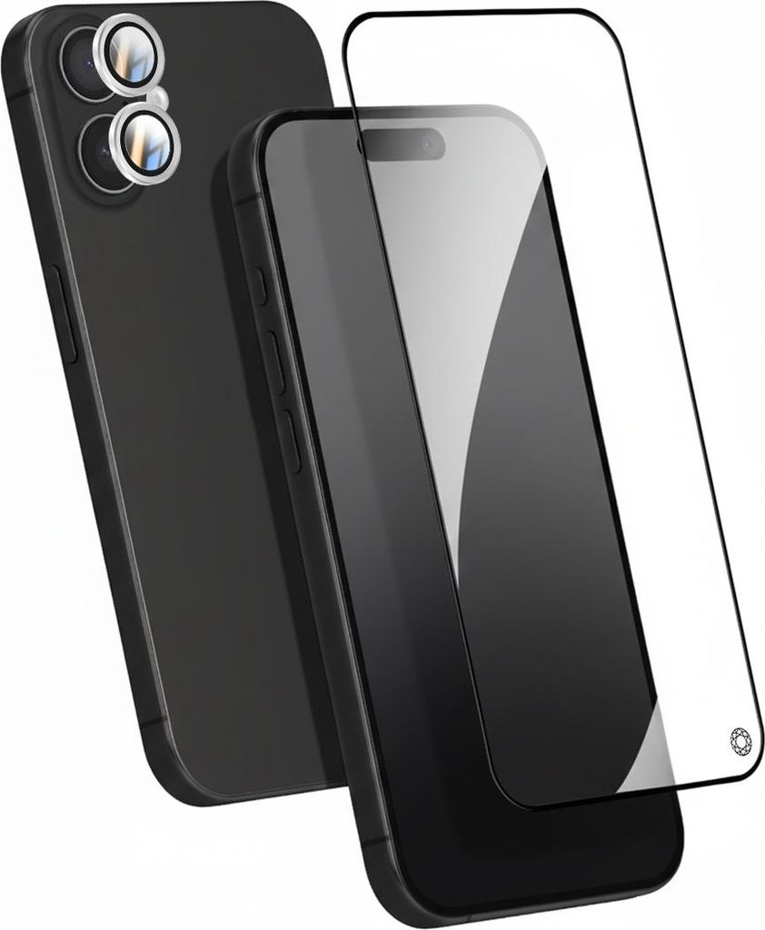 Force Glass, Displayschutz-Set Glas Kamera für iPhone 16, Transparent