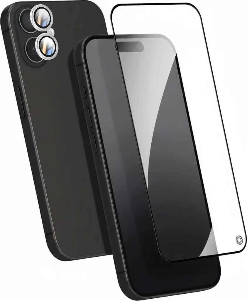 Vetro Temperato Force Glass iPhone 16 - Protezione Display Trasparente