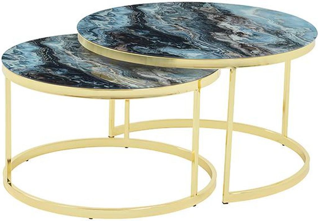 Modern Couchtisch 2x Couchtische Wohnzimmer Hochwertig Möbel Designer