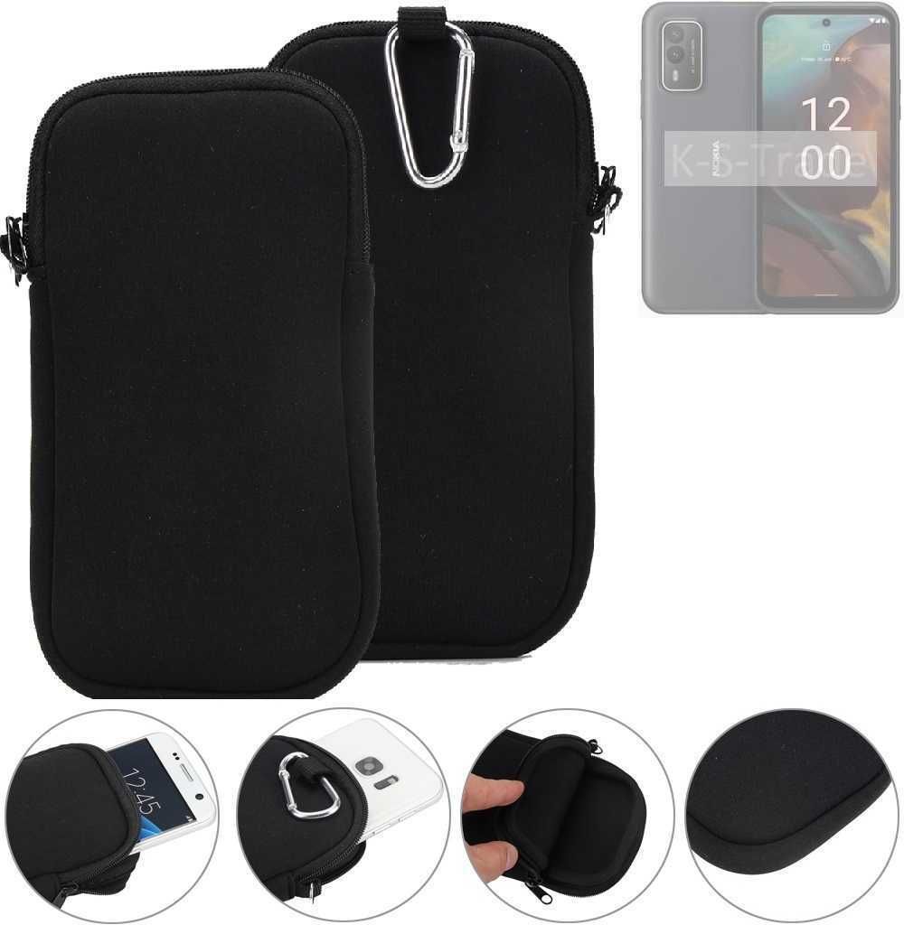 K-S-Trade Neopren-Hülle Handyhülle kompatibel mit HMD XR21 Schutzhülle Neoprenhülle Sleeve Schutz-Hülle Gürtel Tasche Case Holster Handytasche