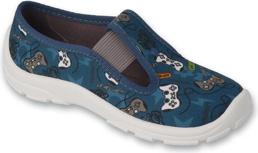 Jungen Hausschuhe Befado 975X189 975Y189 blau GAME
