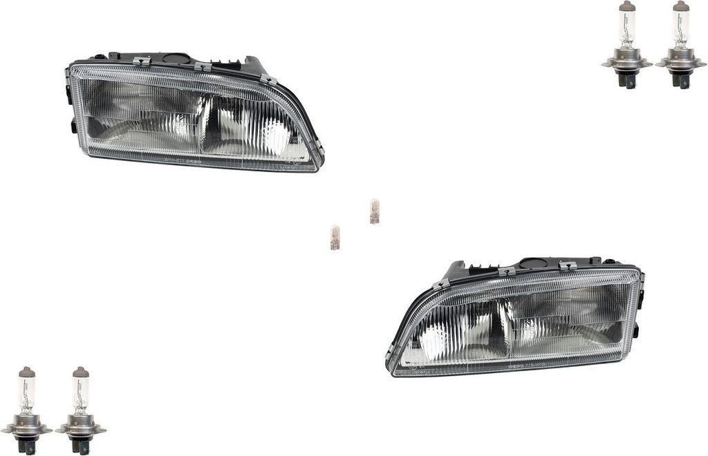 Johns, Scheinwerfer Halogen passend für Volvo V70 ab 01/97-02/00 Leuchtmittel Set Li Re 9483027 9151466 8628398 8628617 9169596 9483028 9151467 86...
