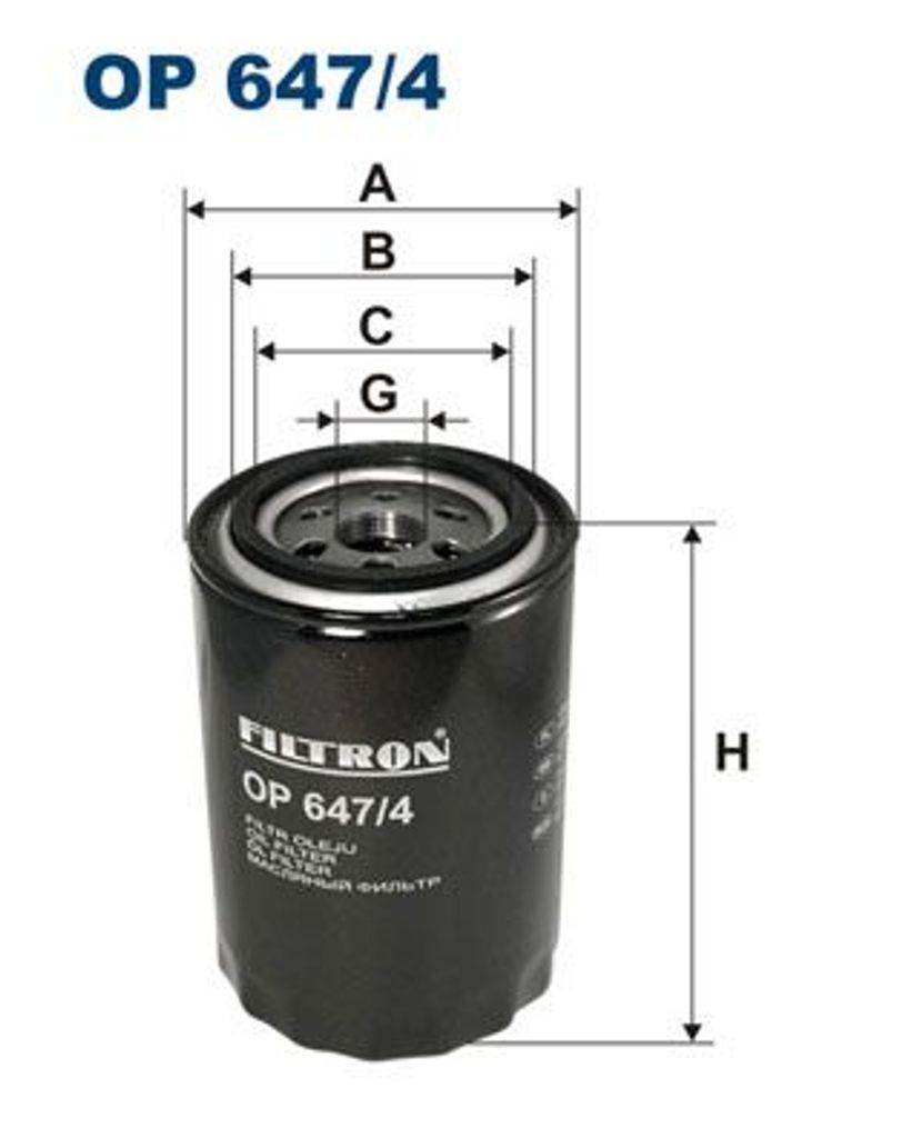 Ölfilter FILTRON OP 647/4