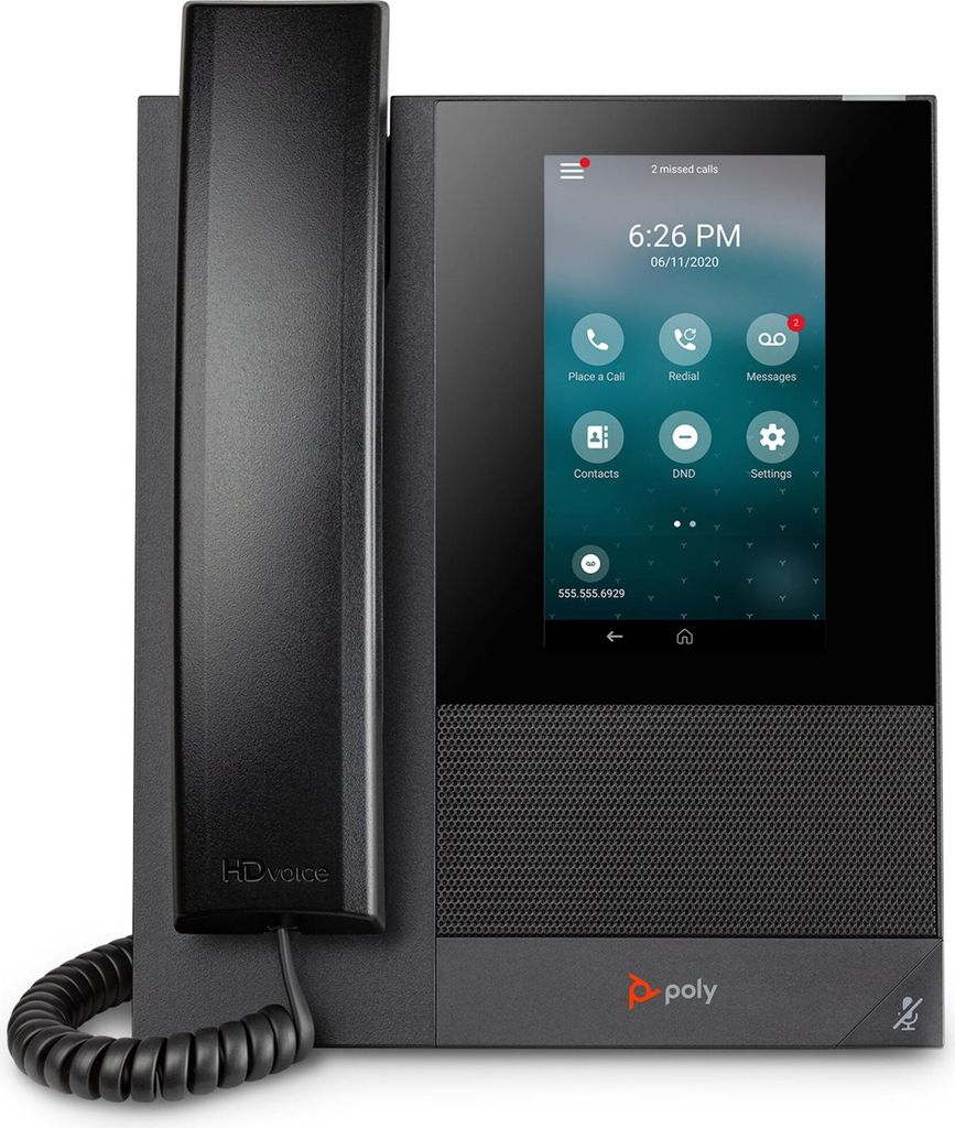 HP Poly CCX 400 - VoIP-Telefon mit Rufnummernanzeige/Anklopffunktion