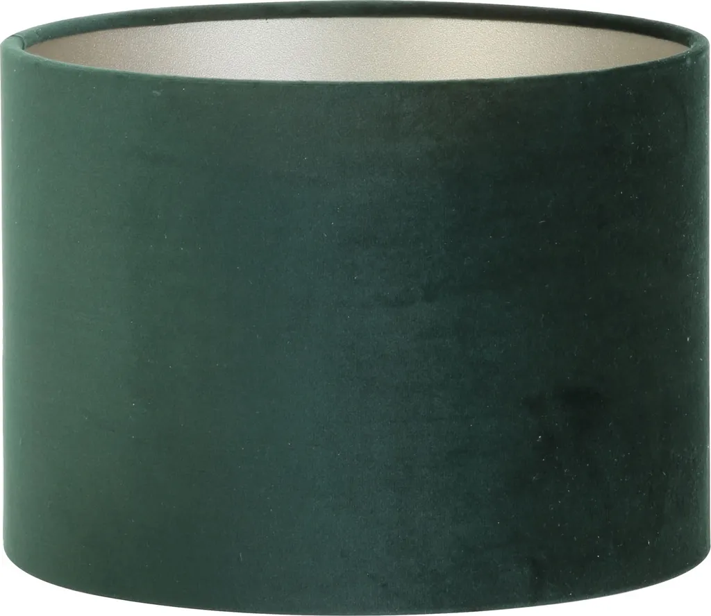 Abat-jour vert en velours doux Ø 20 cm - Finition textile de luxe E27