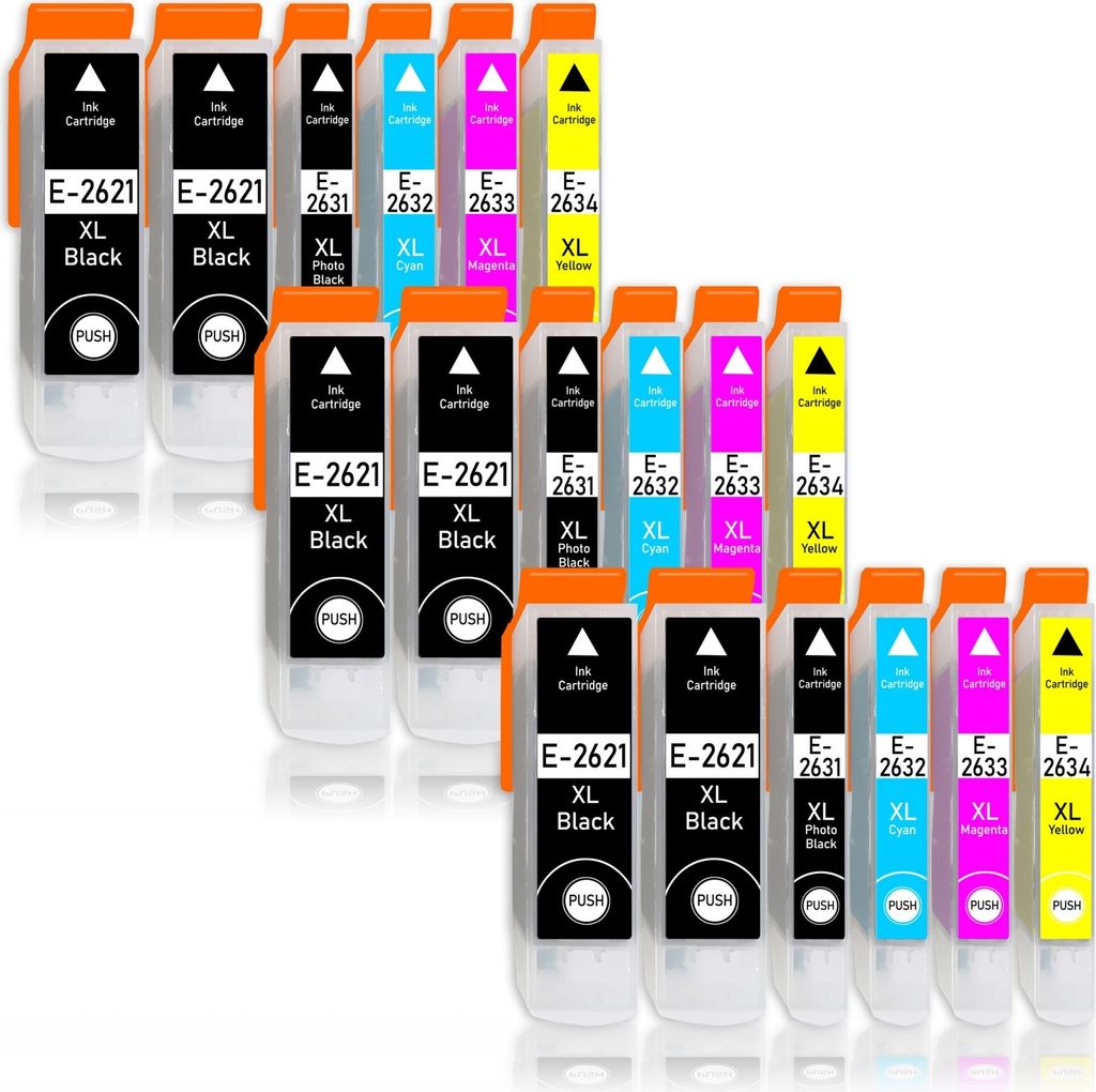 18er Pack Druckerpatronen 26 26XL kompatibel mit Epson XP-600