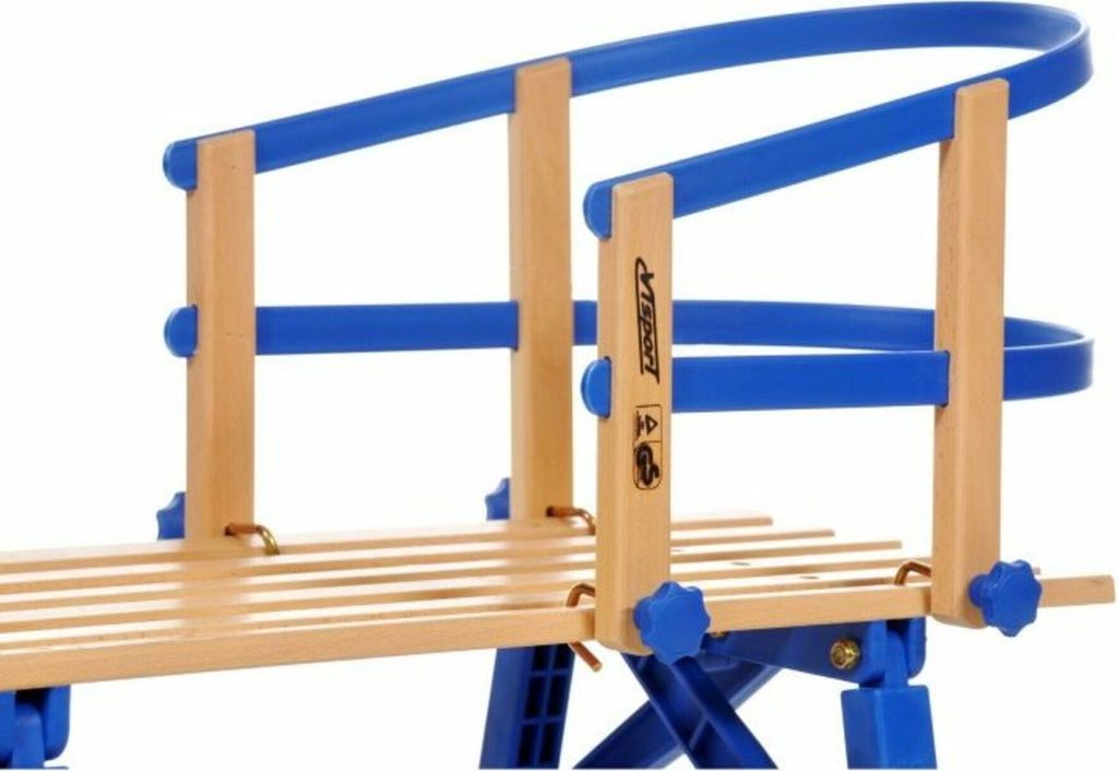 Składane drewniane sanki z siedziskiem - 100 cm Zdjęcie produktu 