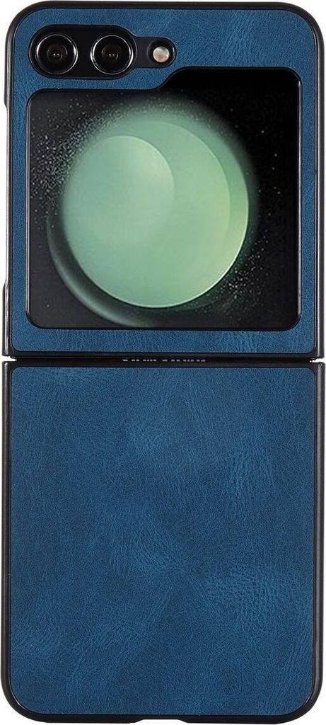 König Design Hülle kompatibel mit Samsung Galaxy Z Flip5 Kunststoff Soft Handyhülle - Handy Case Dunkelblau