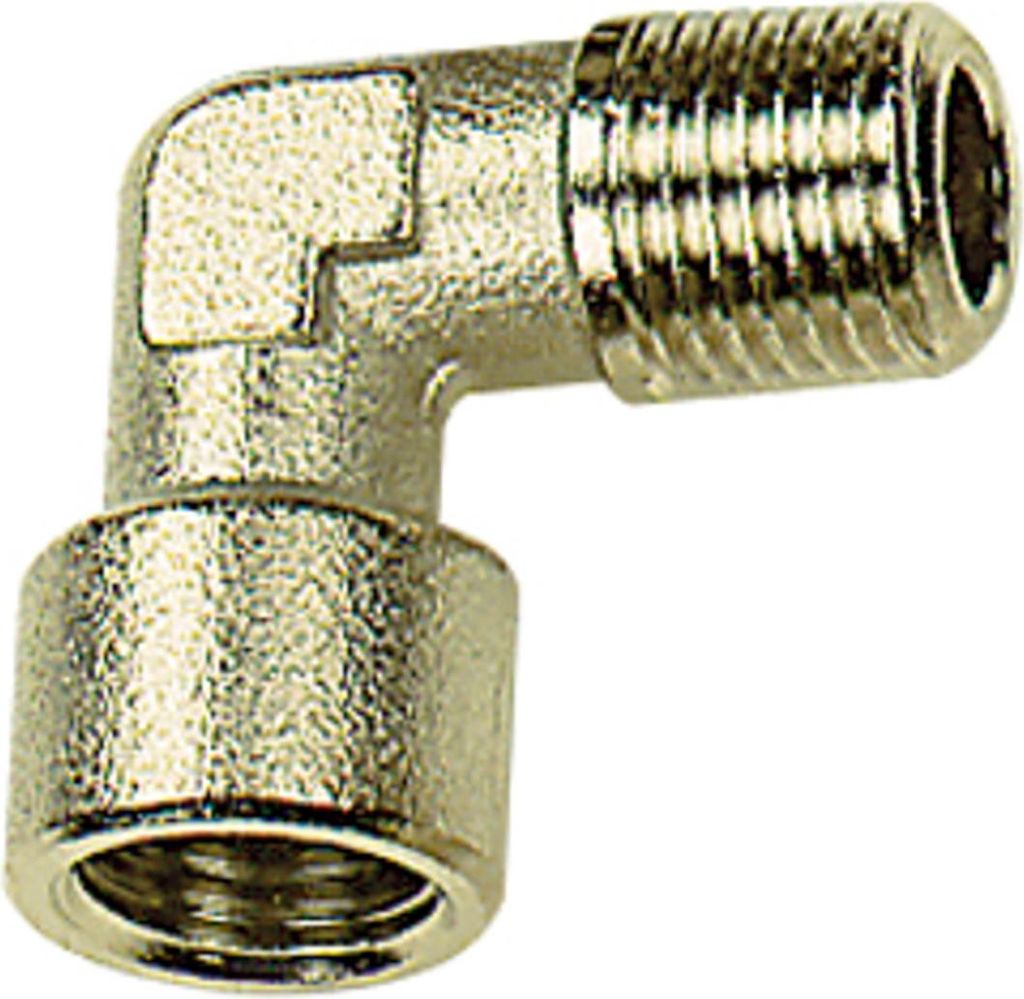 Riegler Winkelstück, innen/außen, G/R 3/4, SW 25, Messing vernickelt