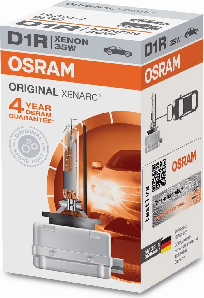 OSRAM XENARC ORIGINAL D1R PK32d-3 | Lampada Xenon 35W 66154