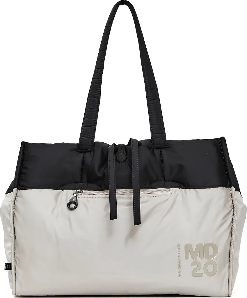 Sac Shopper MD20 Mandarina Duck en Tissu Technique Ultra Léger Noir - 2