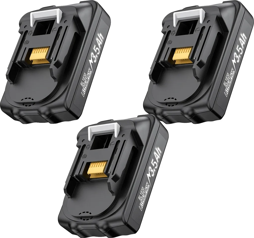 Pack de 3 batteries Li-Ion 18V 3.5Ah - Accumulateurs pour outillage sans fil