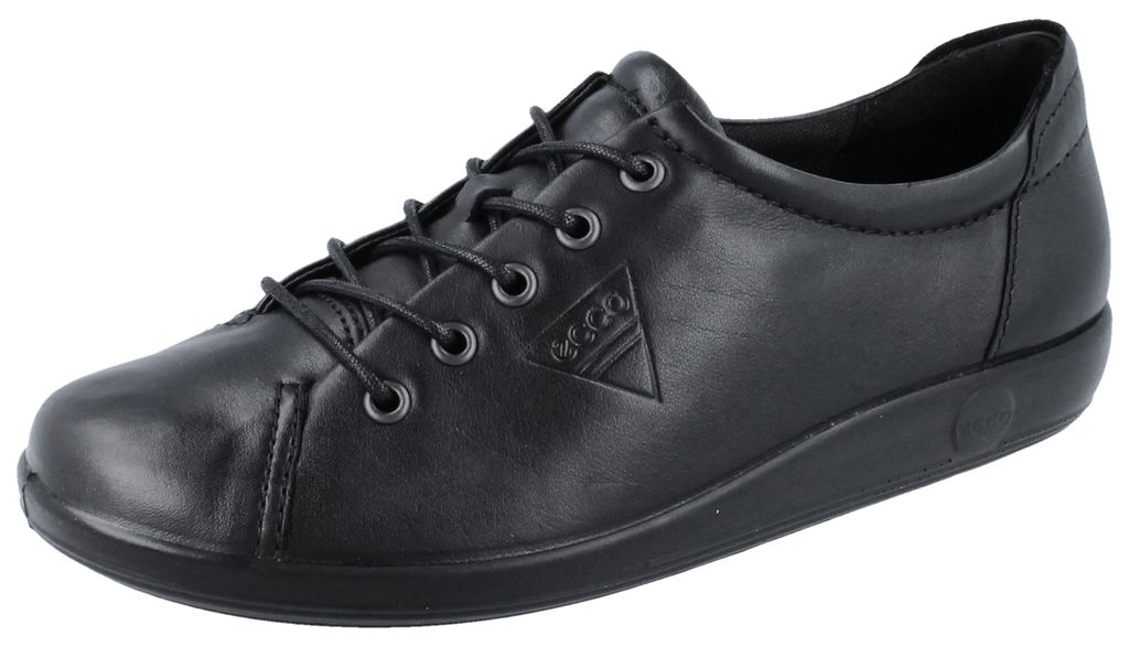 ECCO Soft 2.0 Damen Halbschuhe schwarz Glattleder - Größe: Produktbild 