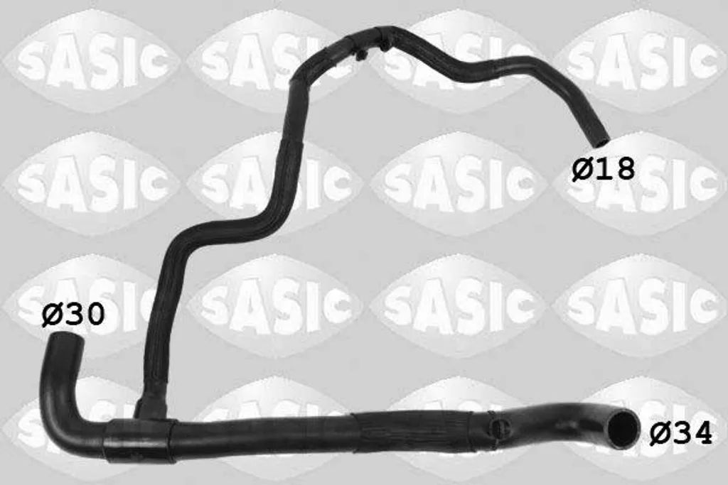 Tuyau de radiateur SASIC 3404205 compatible OE 215039195R pour Captur