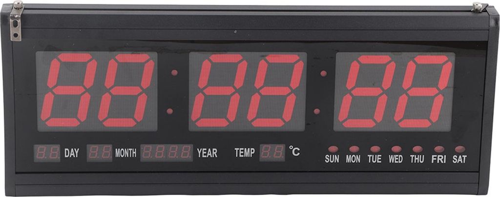 Digitale Wanduhr LED Zeit Kalender Temperatur Schreibtisch Tischuhren Home Supplies