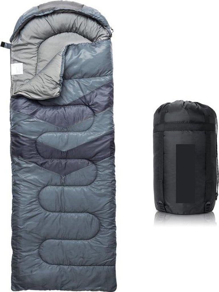 Famanu Schlafsack für Erwachsene & Kinder mit Kompressionssack – Ultraleichter 3-4 Jahreszeiten Schlafsack, wasserdicht, leicht, klein, für Cam...