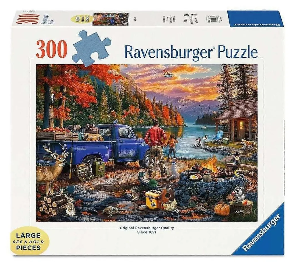 Puzzle Ravensburger 300XL Sunset Lake : pièces faciles à manipuler