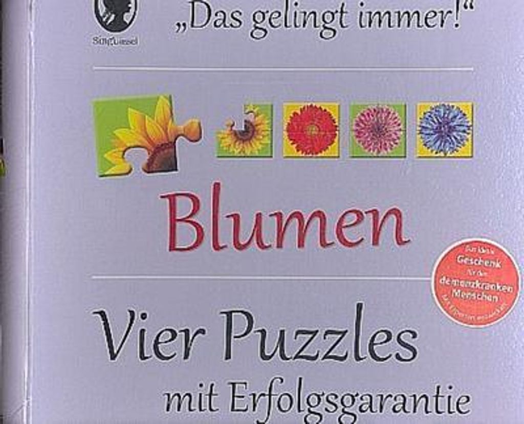 Puzzle Das gelingt immer Blumen Produktbild 