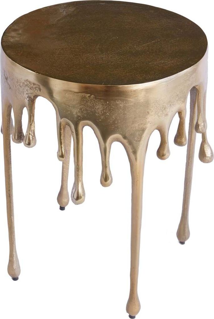 Table d'appoint 50 cm, design doré, table moderne pour Image du produit 