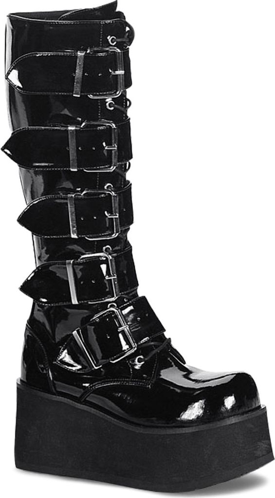 Buty damskie TRASHVILLE-518 marki DemoniaCult, czarny Zdjęcie produktu 