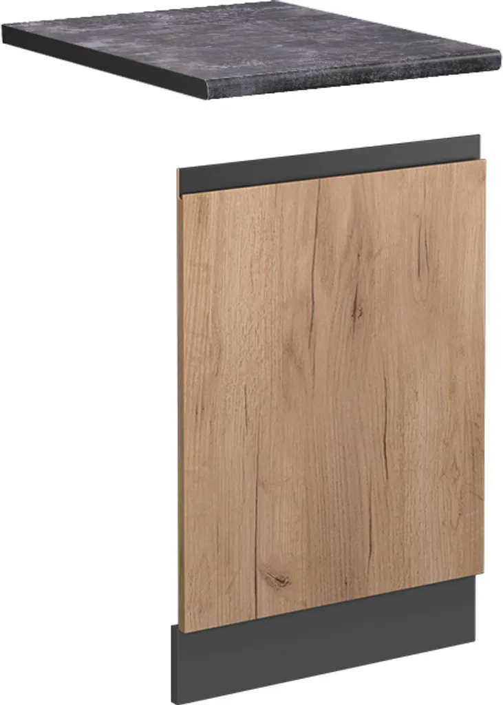 Frontale Lavastoviglie 45cm Vicco R-Line Antracite e Rovere