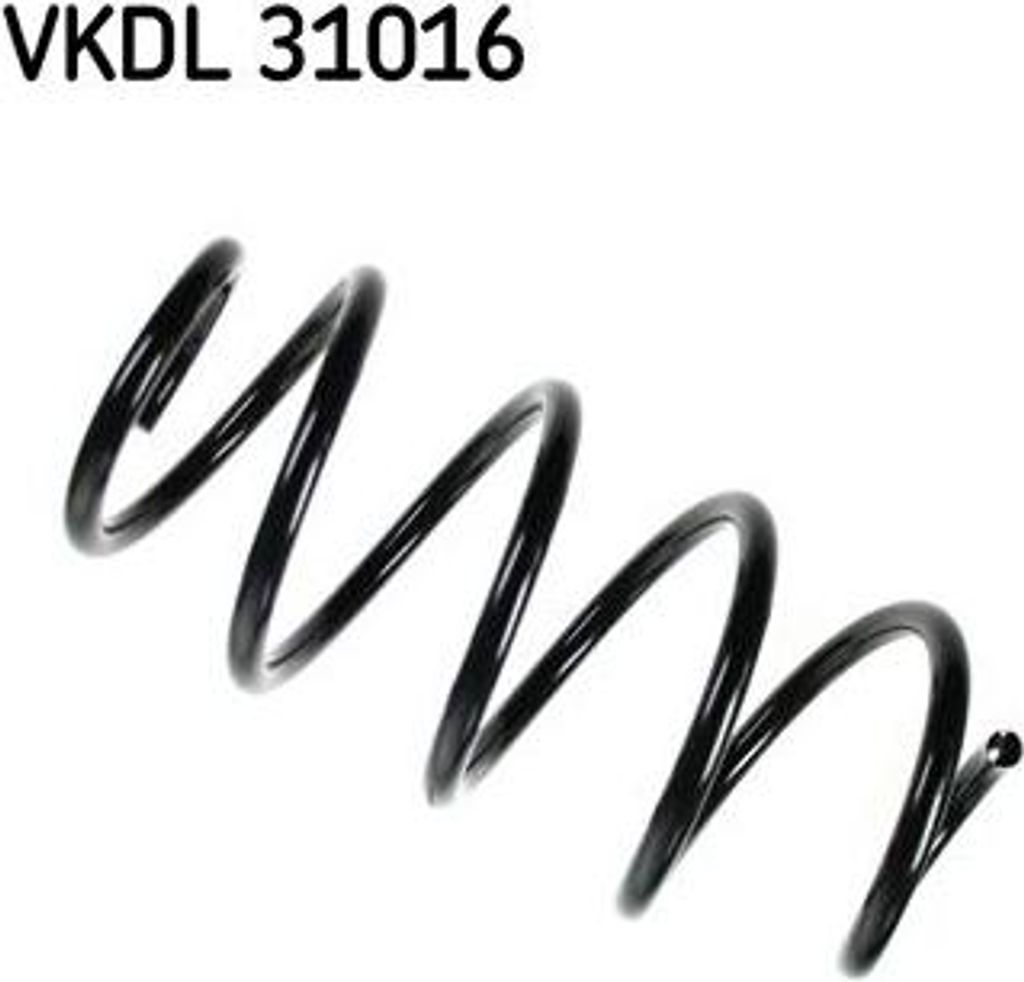 SKF VKDL 31016 Fahrwerksfeder OE 1K0411105DA kompatibel mit A3 8P, Altea, Altea XL, Leon, Octavia, Golf V, Golf VI, Jetta, Scirocco, Touran