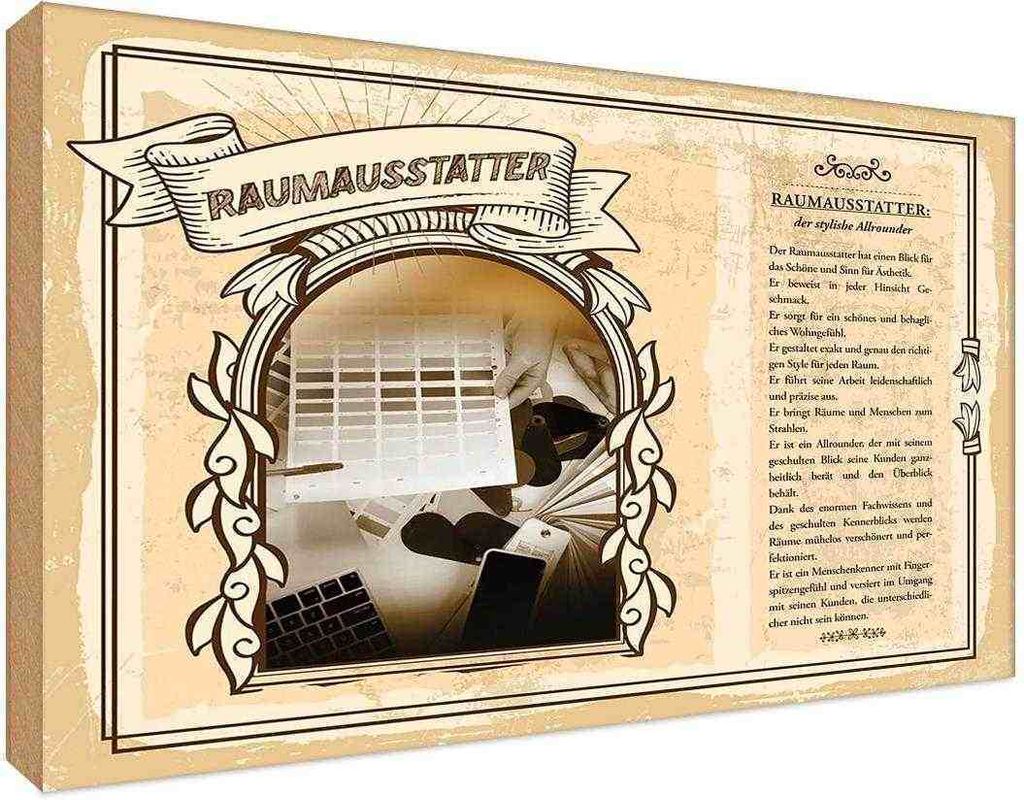 vianmo Holzschild 20x30 cm Raumausstatter Beruf Arbeit