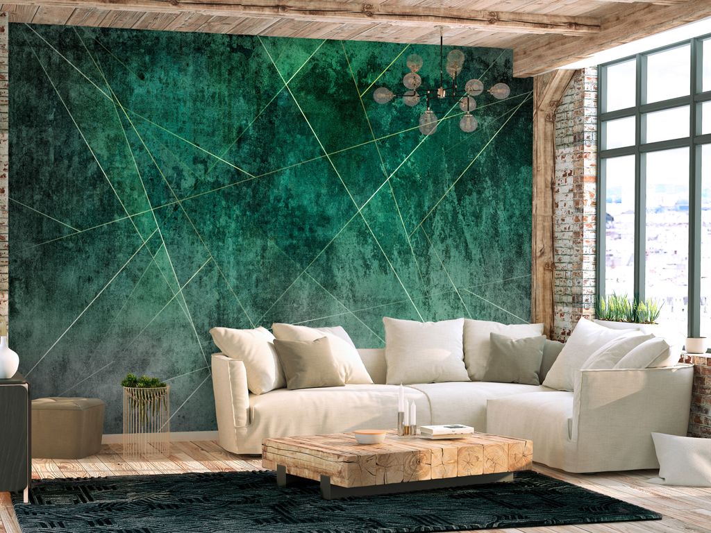 Vlies Fototapete Abstrakt 400x280 cm Tapeten Wandtapete XXL optische Täuschung 3D Effekt Linien a-A-10208-a-a