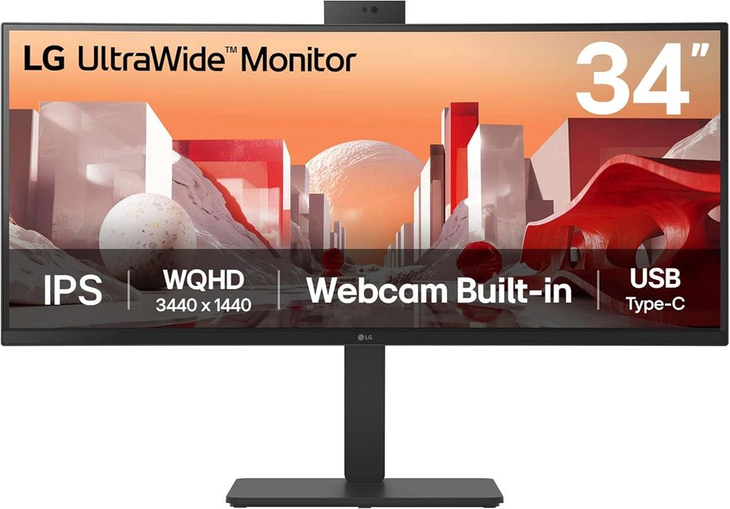 Lg 34In Ultrawide Qhd Curved Ips - 3440X1440 21:9 300Cd/M2 Hdmi/Dp