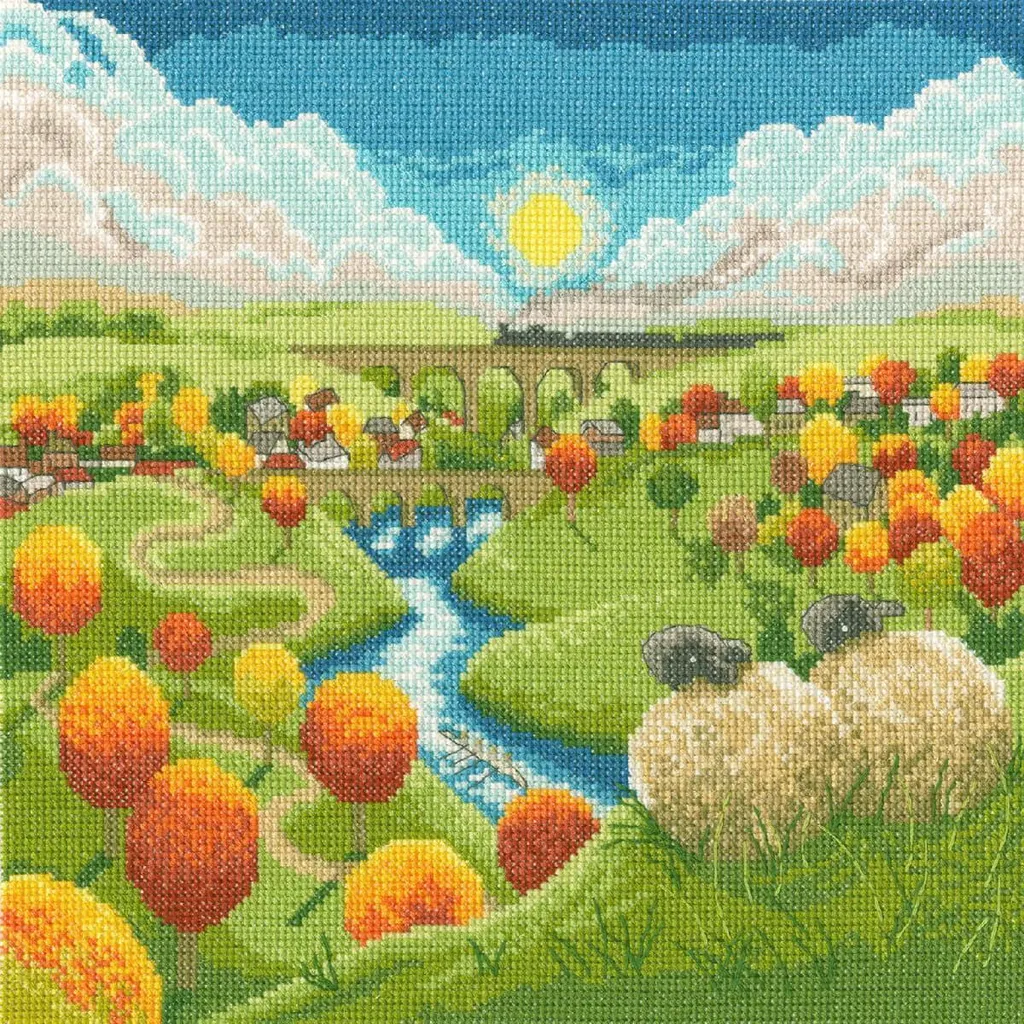 Bothy Threads XLP9 Watching the World Go By - Kit Ricamo Punto Croce