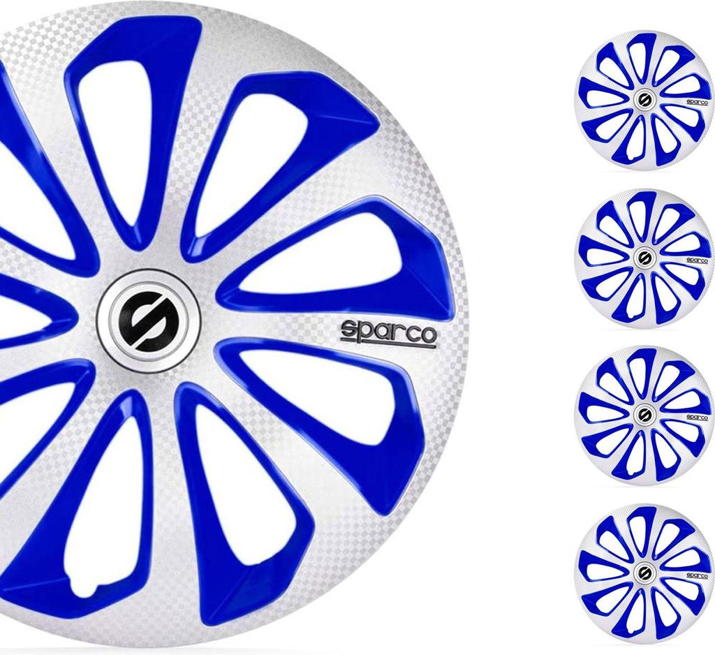 NRM Perfecto Coprimozzi Universali 4 Pezzi – Plastica ABS, Grafite, 15 Pollici, A Pressione - 6