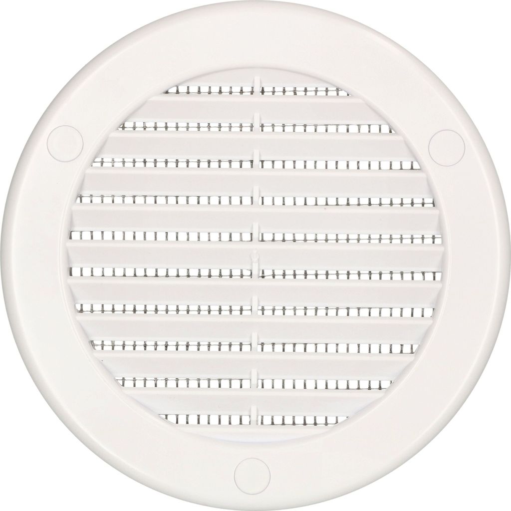 KOTARBAU® Grille d'aération ronde ⌀ 100 mm Blanc avec Image du produit 